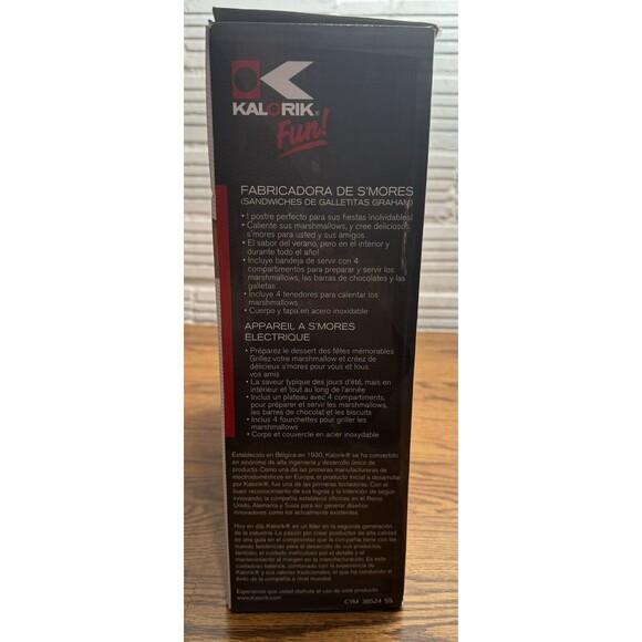 Kalorik Indoor Electric Stainless‎ Steel S'mores Maker - Picture 4 of 12